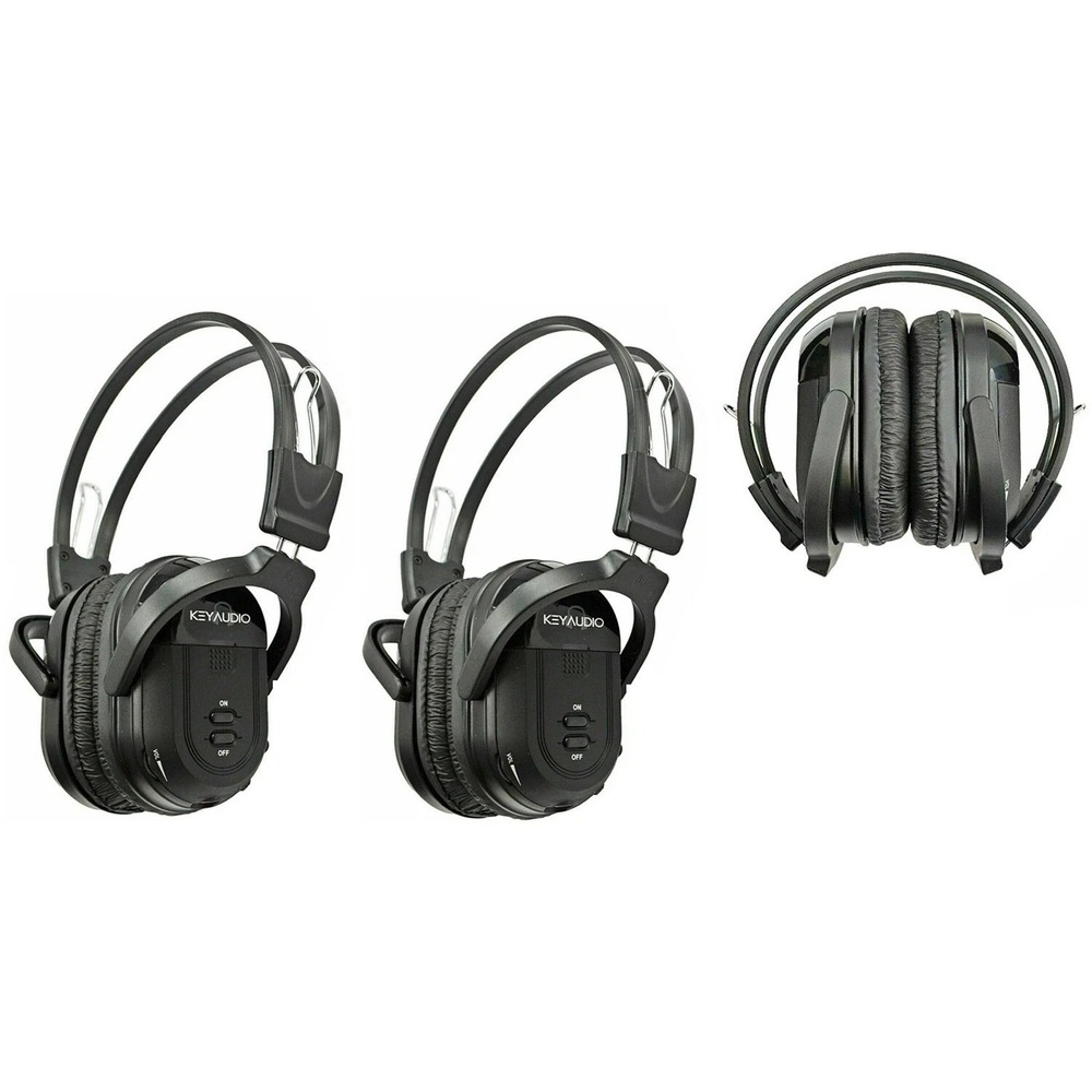 2 Fold In Wireless Headphones For Volvo Vehicles IR Rear TV DVD New Headsets 601
